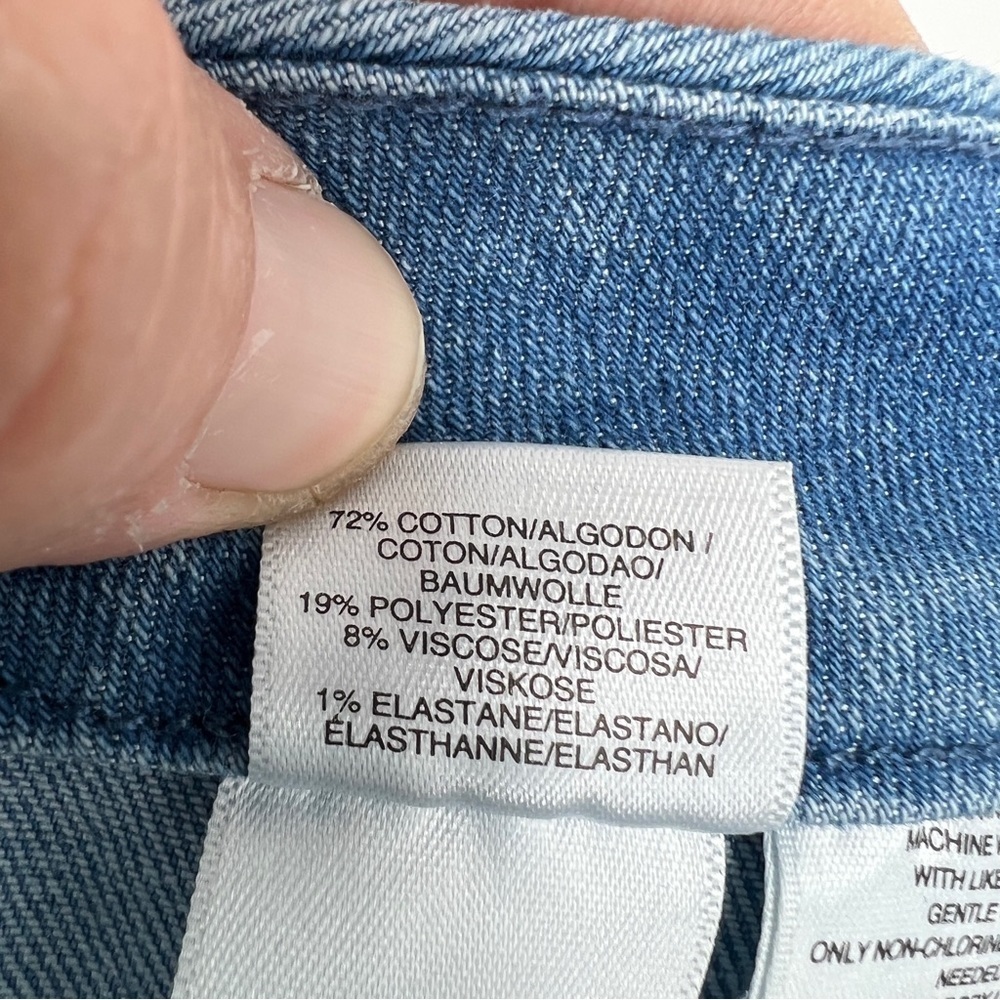 Rachel Rachel Roy Medium Blue Wash Button Placket A-Line Mini Denim Jean Skirt - Picture 3 of 13